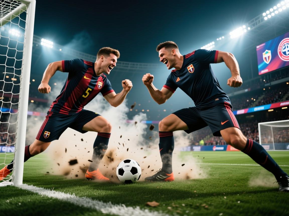 强强对决,足球比赛硝烟四起:巅峰对话,谁能笑到最后? 第2张